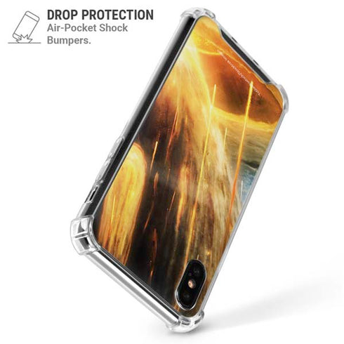 StockTrek Giant Asteroid Collides with Planet Earth iPhone XS Max Clear Case
